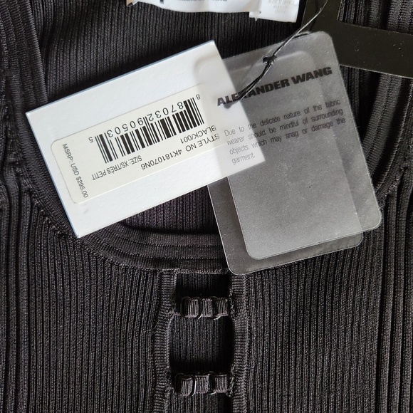 T by Alexander Wang Black Crop Top - Picture 5 of 7